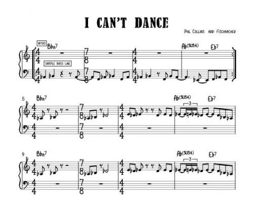 I Cant' Dance (Phil Collins arr Fischbacher)