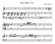 Don't Know Yet (W. Fischbacher)