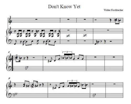 Don't Know Yet (W. Fischbacher)